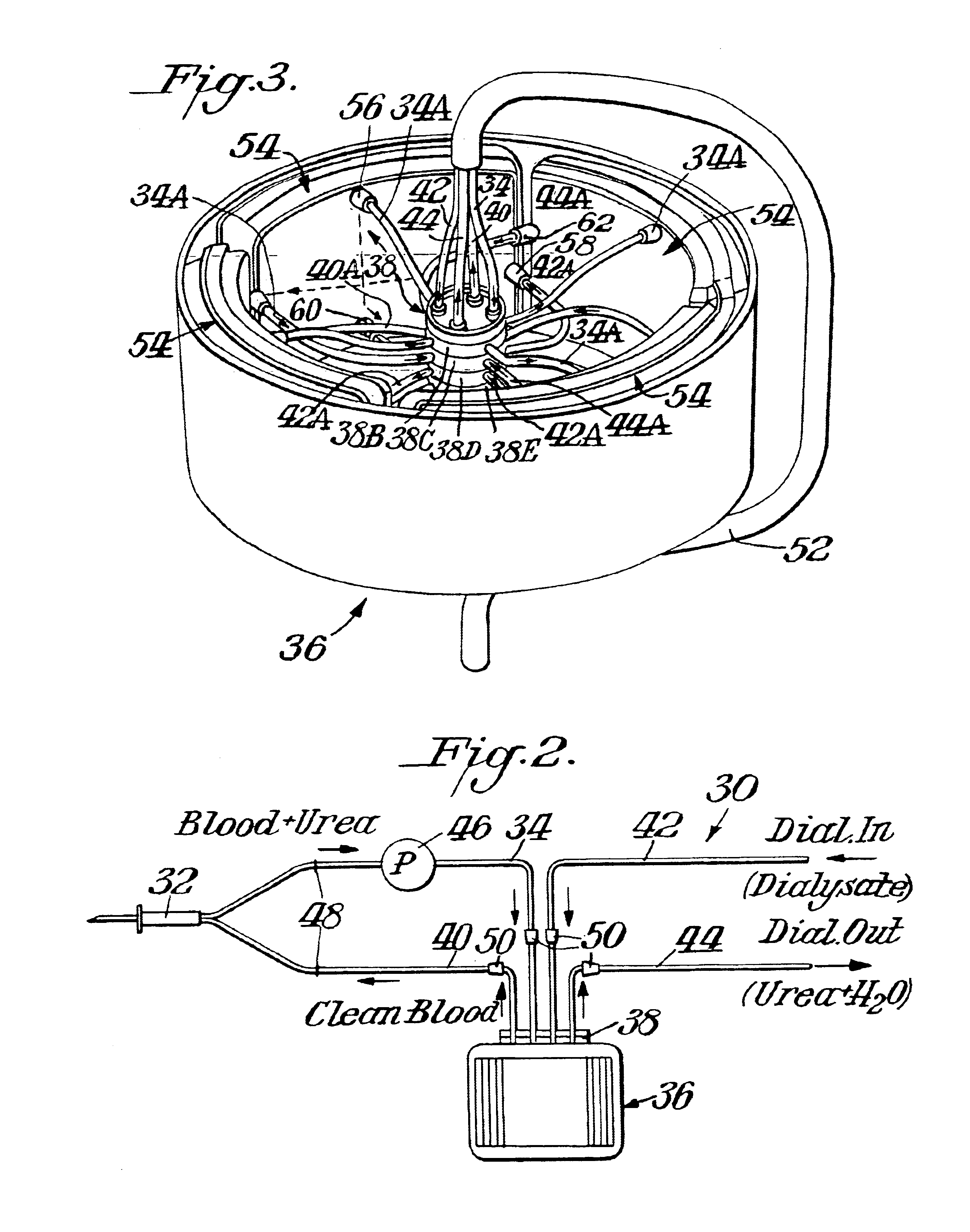 Spin-hemodialysis assembly and method