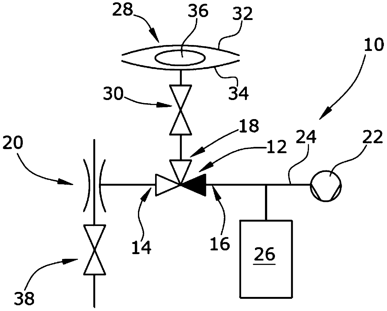 Evacuation of membrane chamber