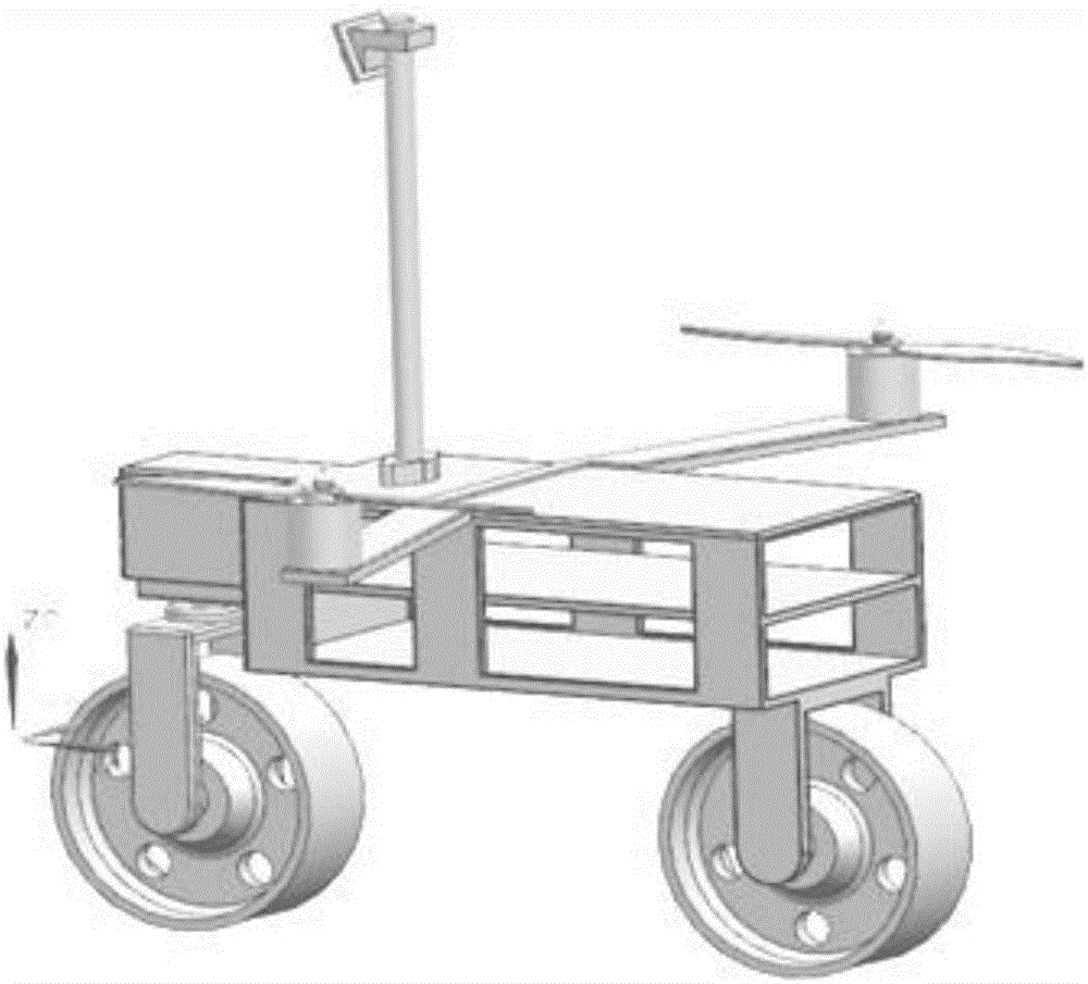 Front and rear two-wheeled self-balancing cart based on grey neural network prediction algorithm