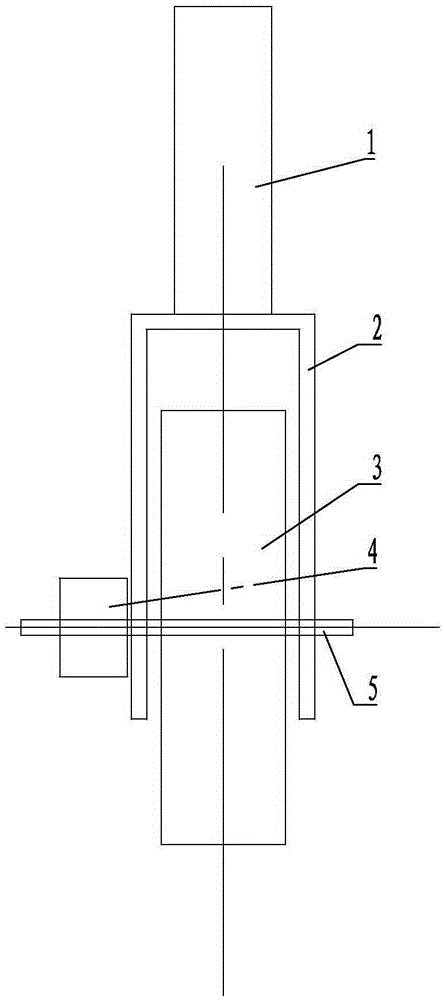 Crane encoder mounting structure