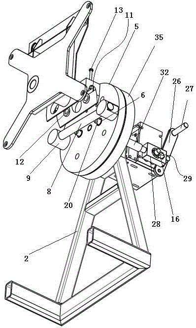 Hanging and locking device of treating fluid storage box