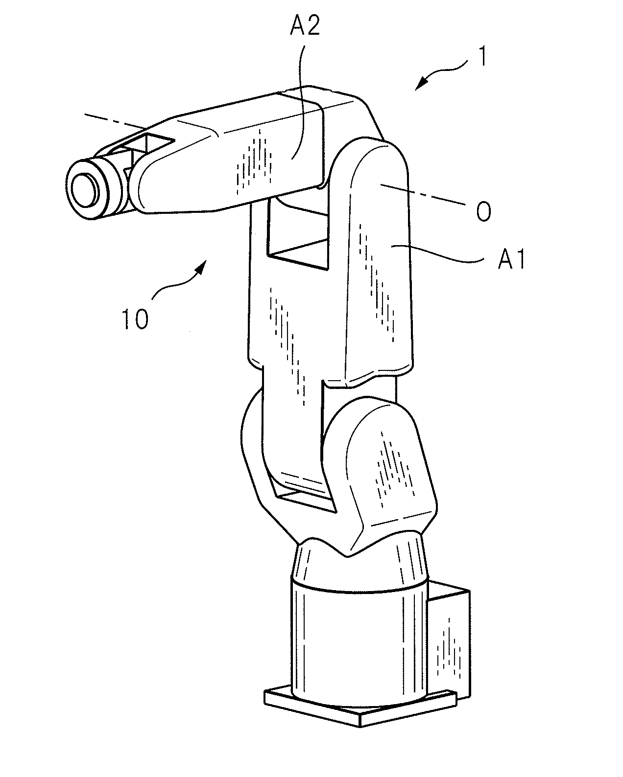 Multi-joint robot with both-side supported arm member