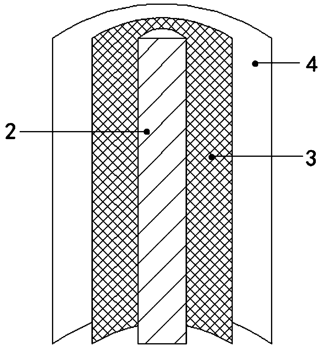 Outer conductor heating cavity for microwave heating non-combustion equipment