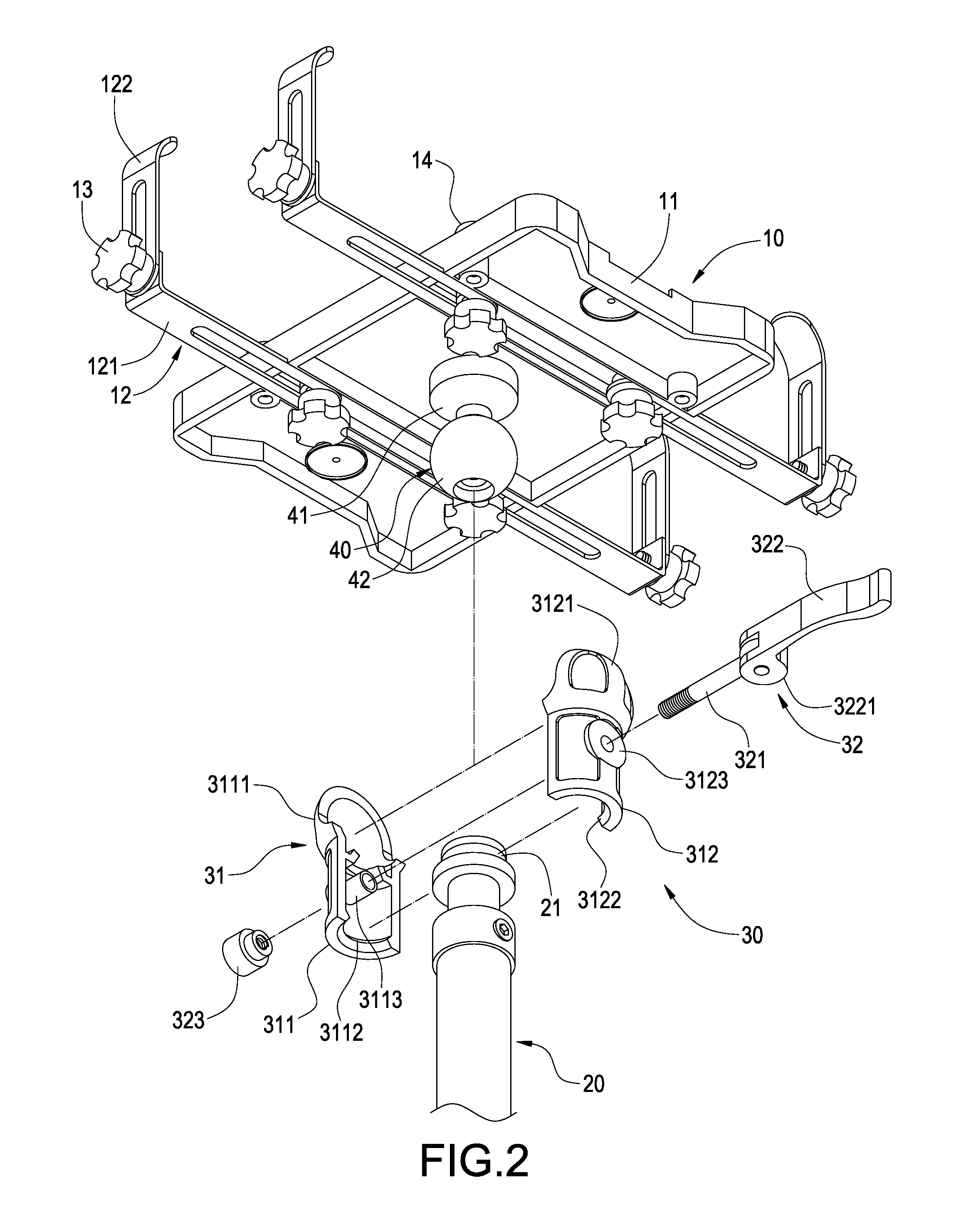 Carrying apparatus for automobile portable electronic device