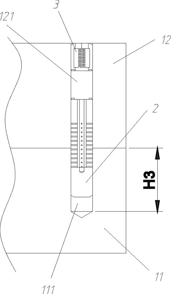 A segmented bolt