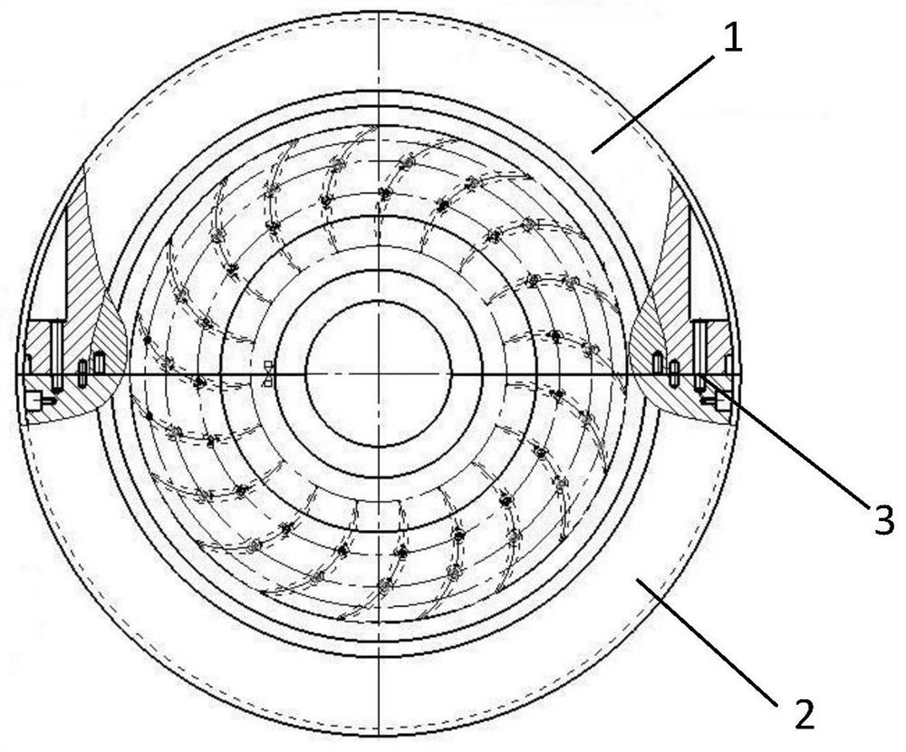 A processing method for centrifugal compressor diaphragm