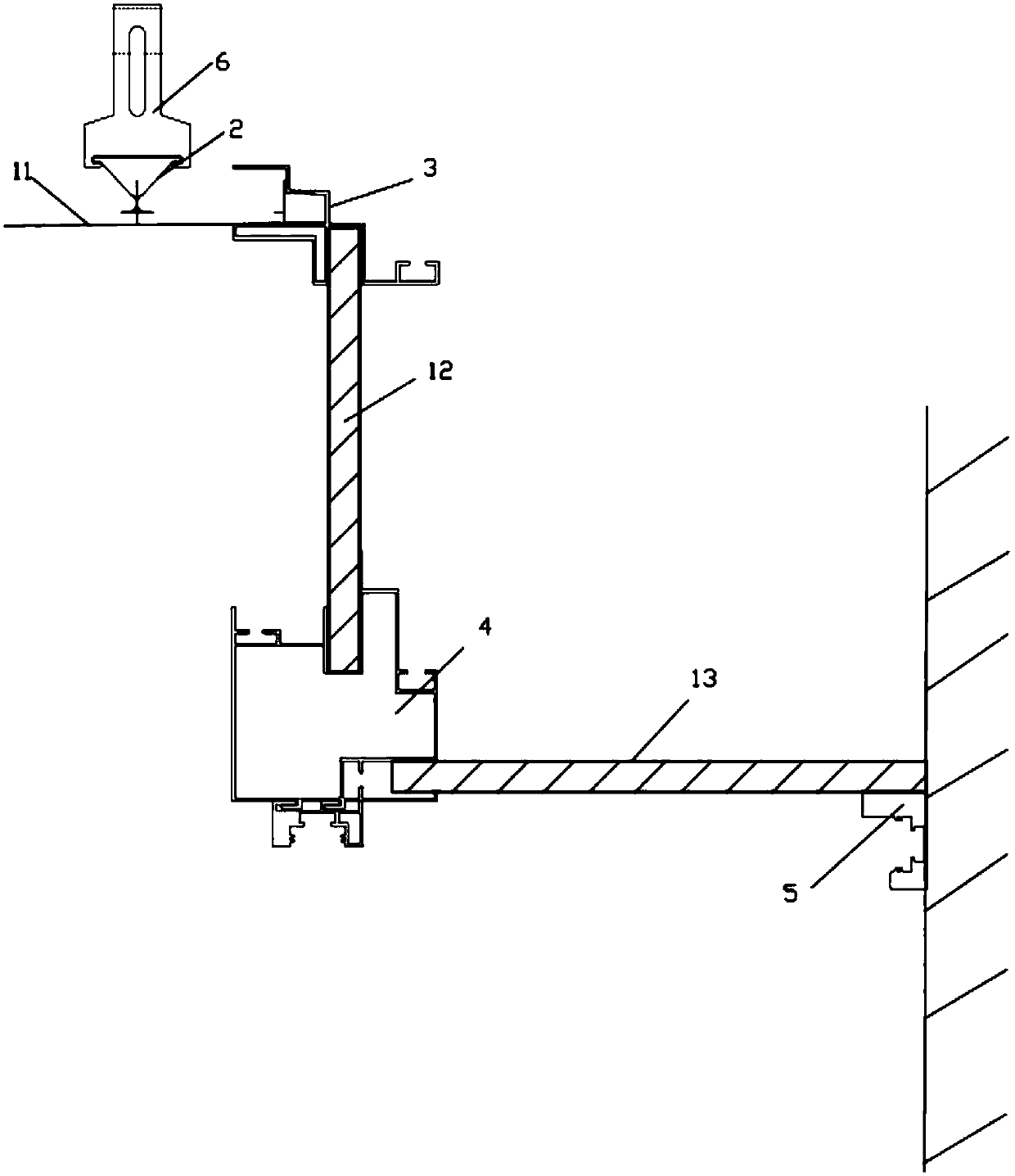 Mounting structure of integrated suspended ceiling