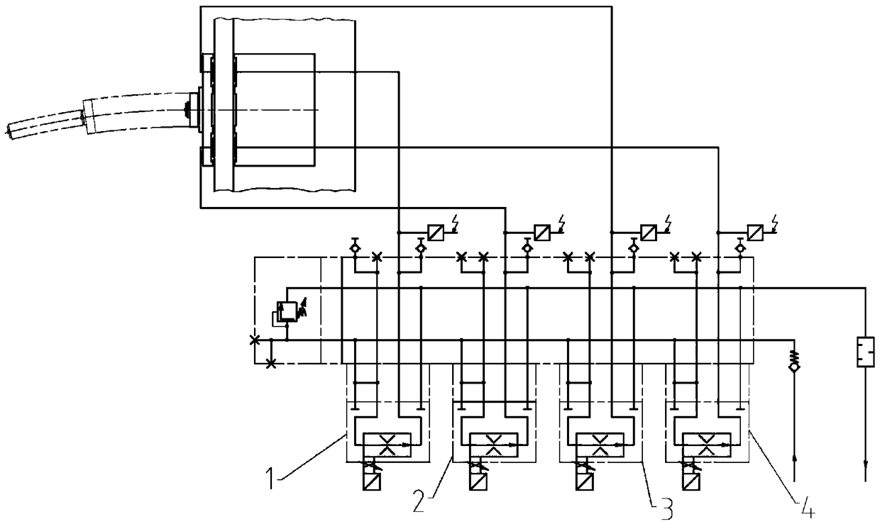 Hydrostatic guideway fine compensation ram and boring shaft winding degree precision compensation method