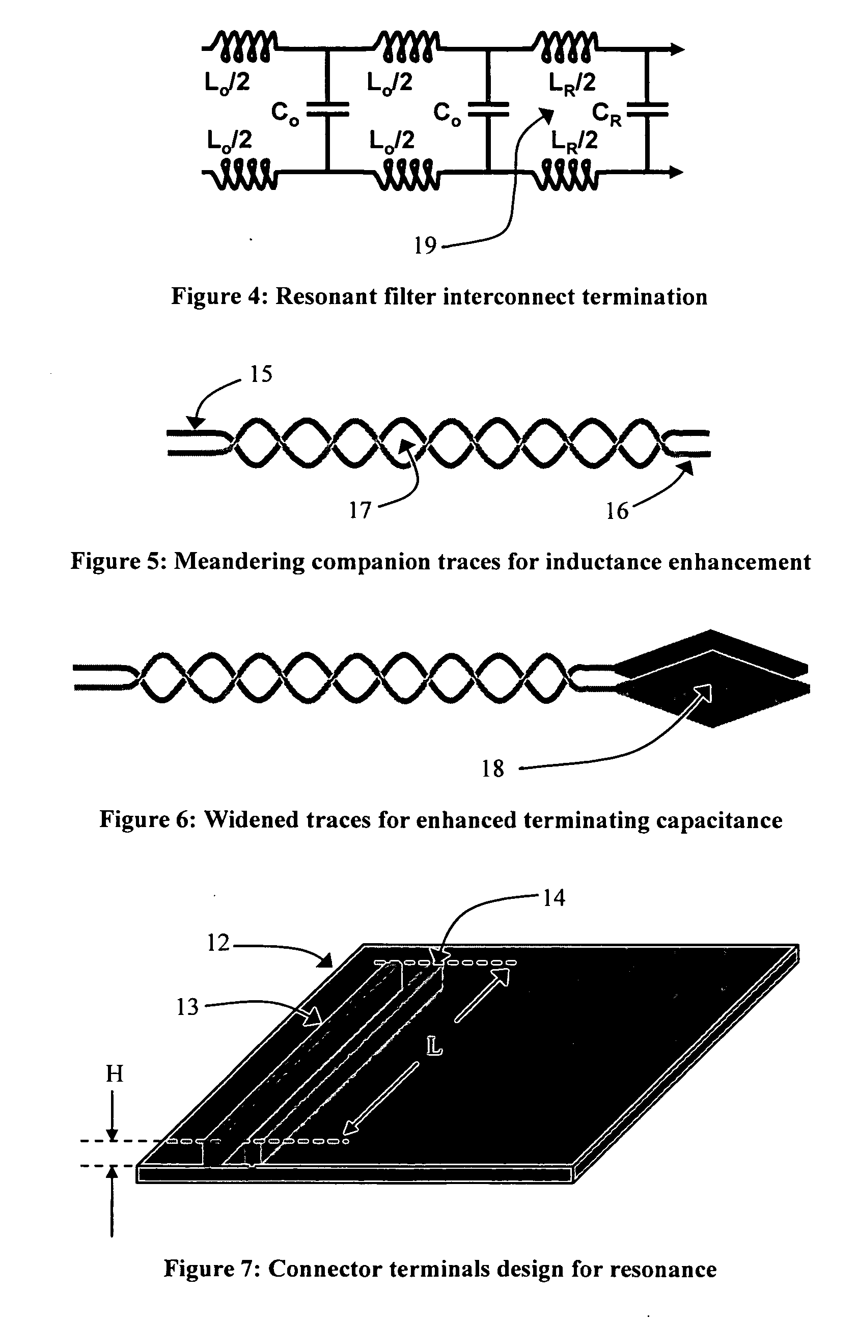 Shielded flat pair cable with integrated resonant filter compensation
