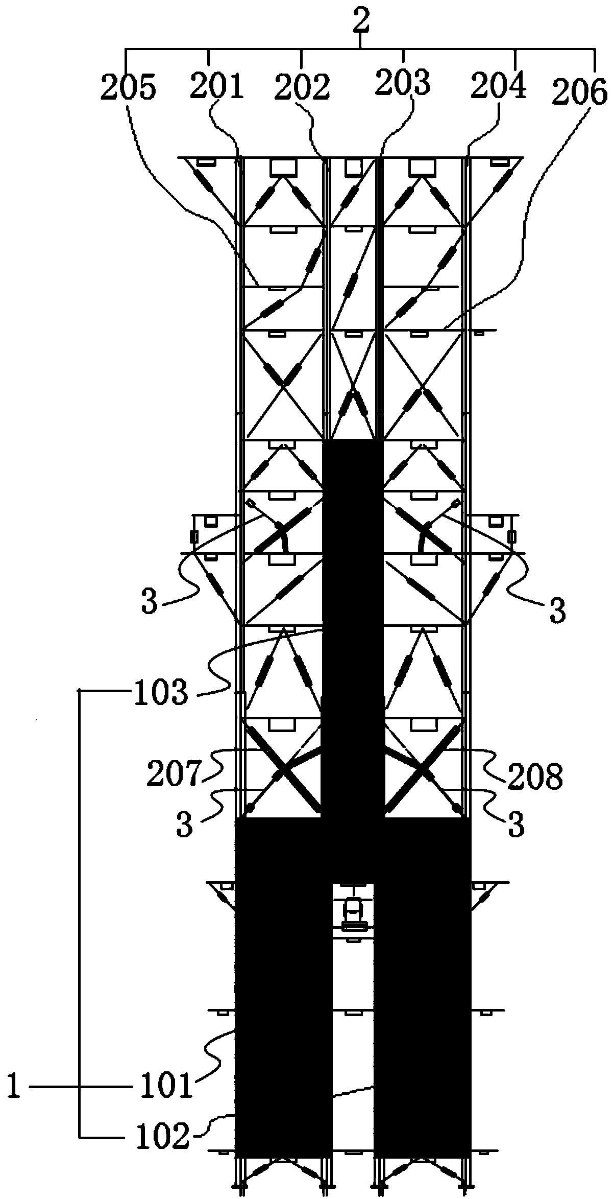 Petrochemical cracking furnace and design method thereof