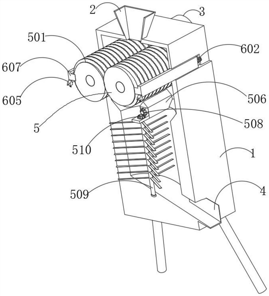 Tea oil seed crushing device for tea oil production