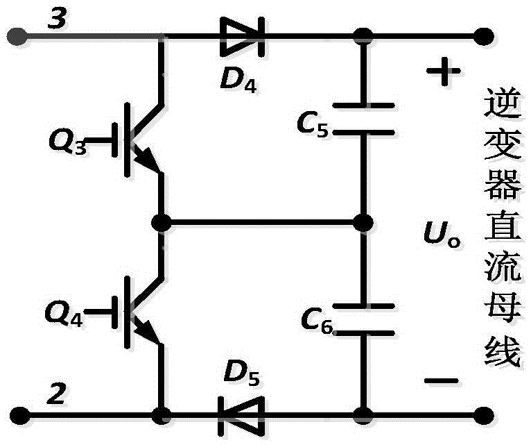 Wide-range input type boost-buck three-level DC converter for photovoltaic power generation