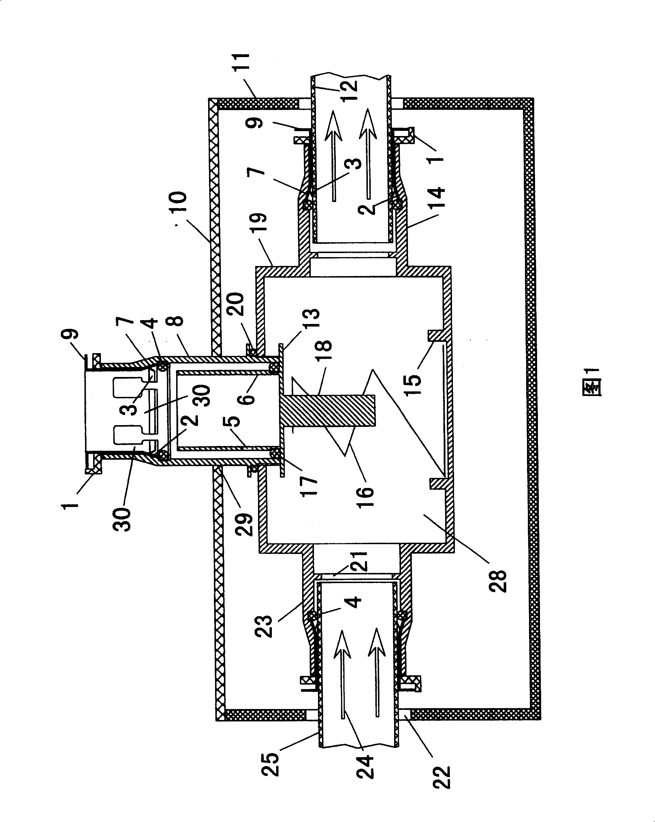 Quick connector of wall type waterway