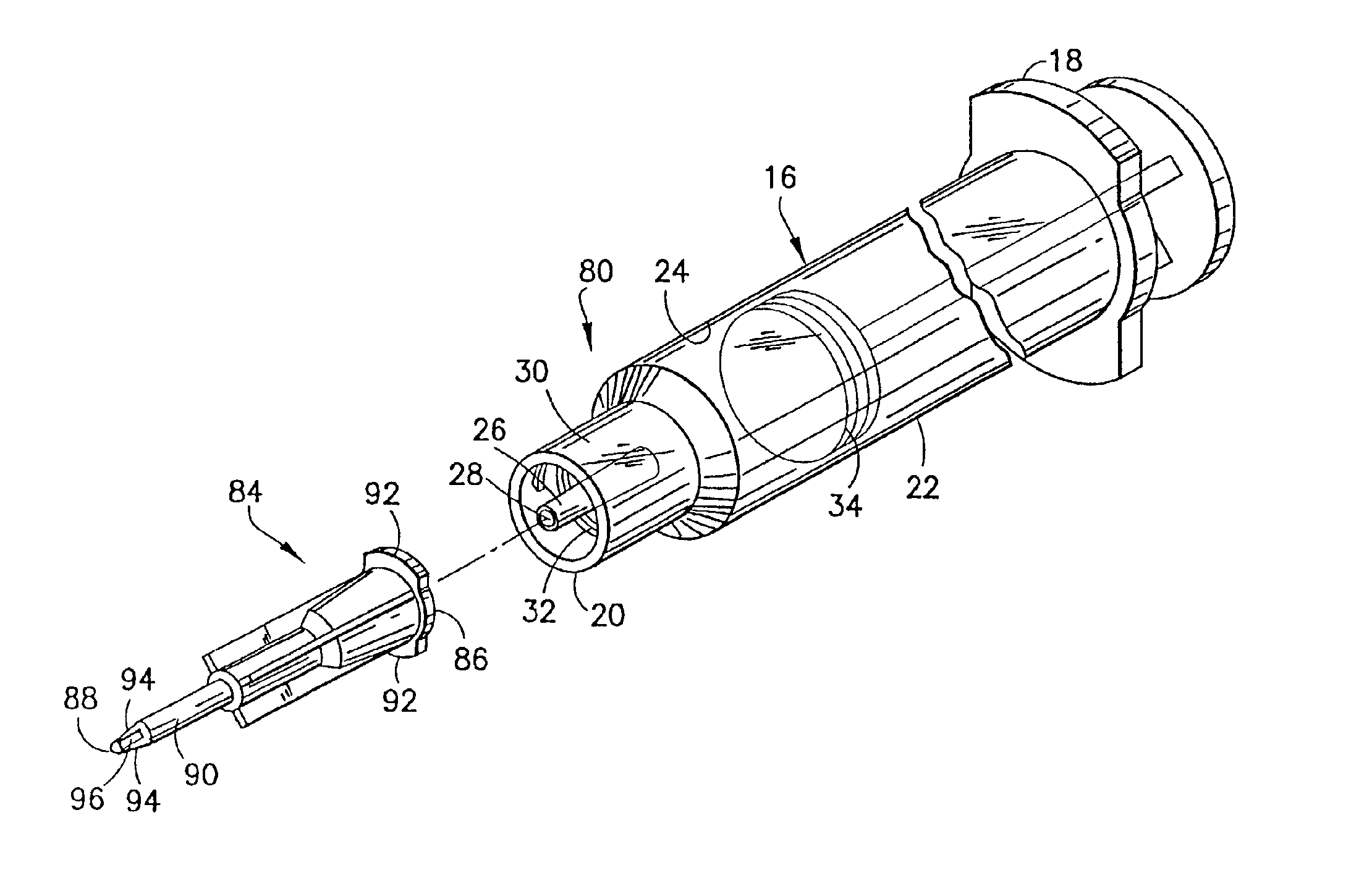 Blunt cannula and filter assembly and method of use with point-of-care testing cartridge