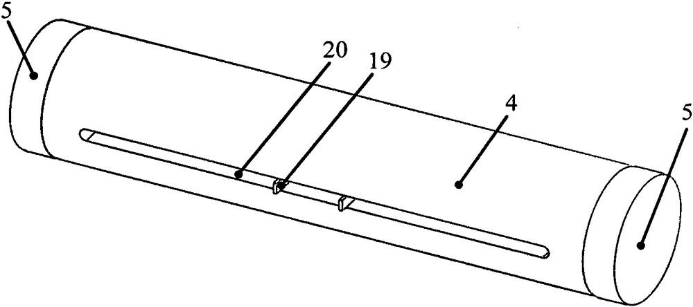 Cylindrical closed magnetic field type low-frequency vibration calibration table with centripetal excitation of long permanent magnet tube