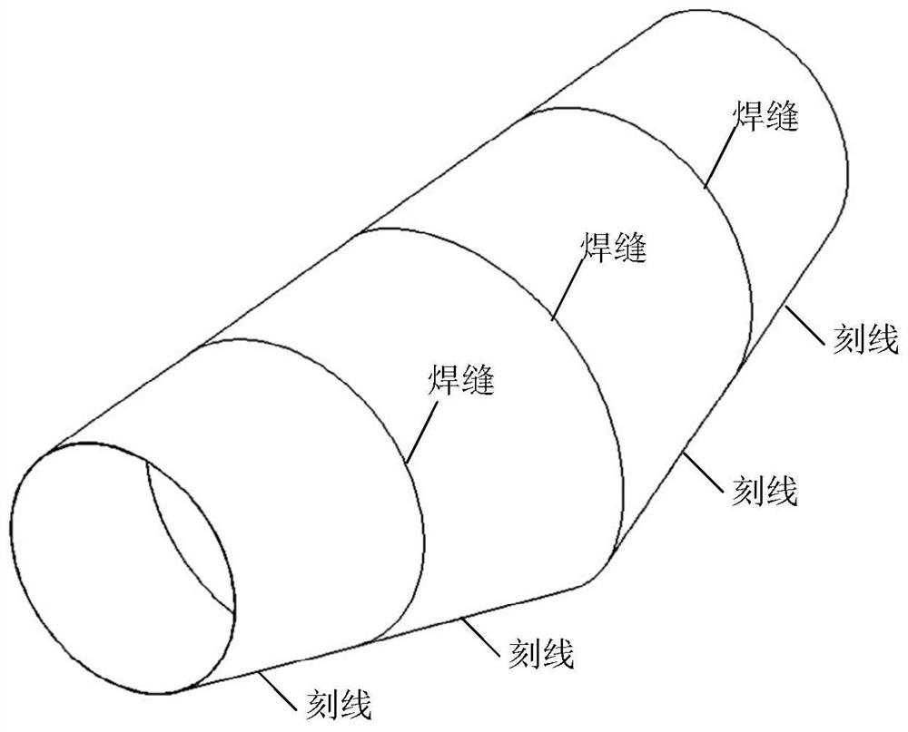 Automatic welding equipment and method for large-taper powder cylinder