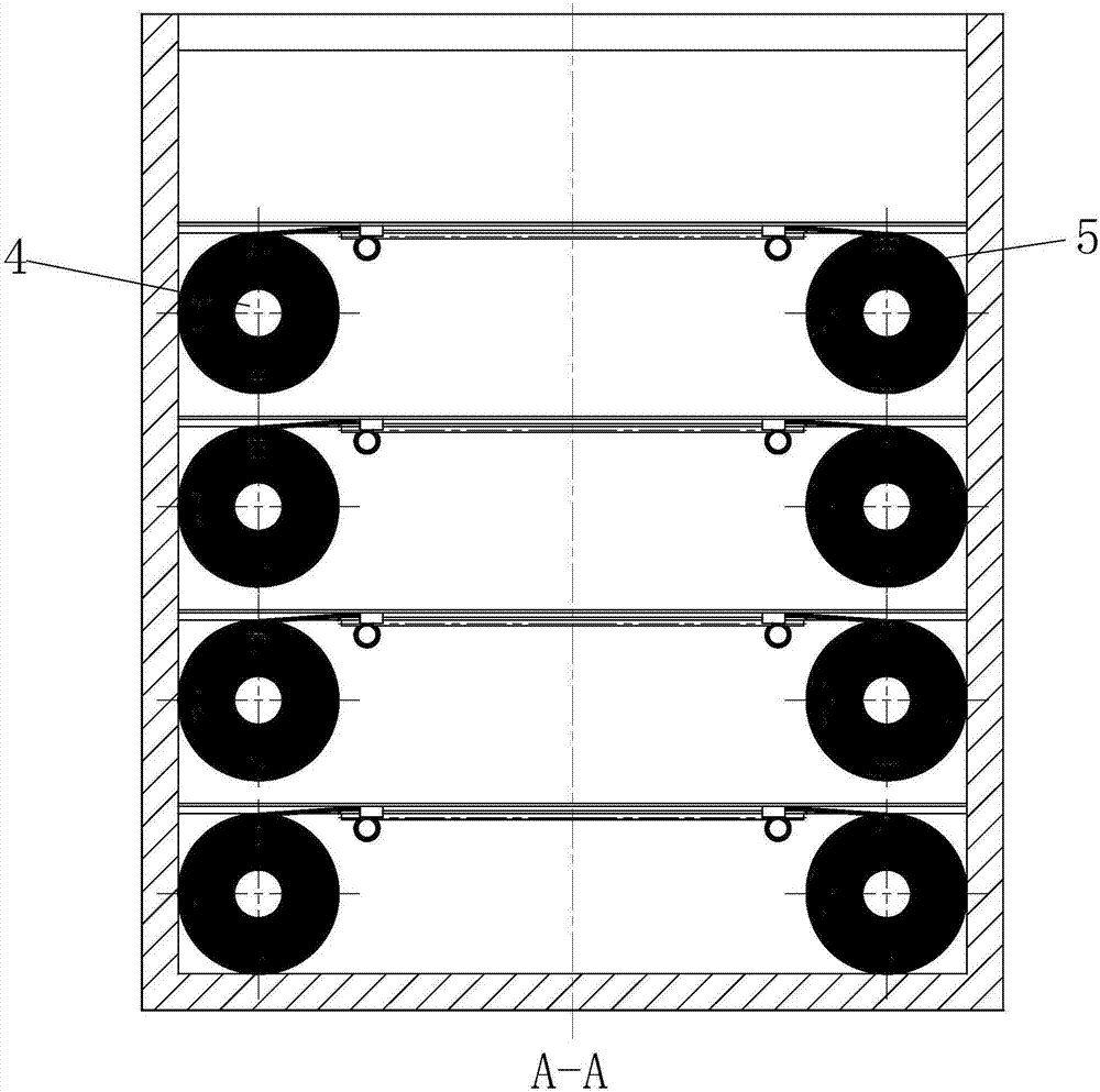 A self-retractable carrier for storage of goods