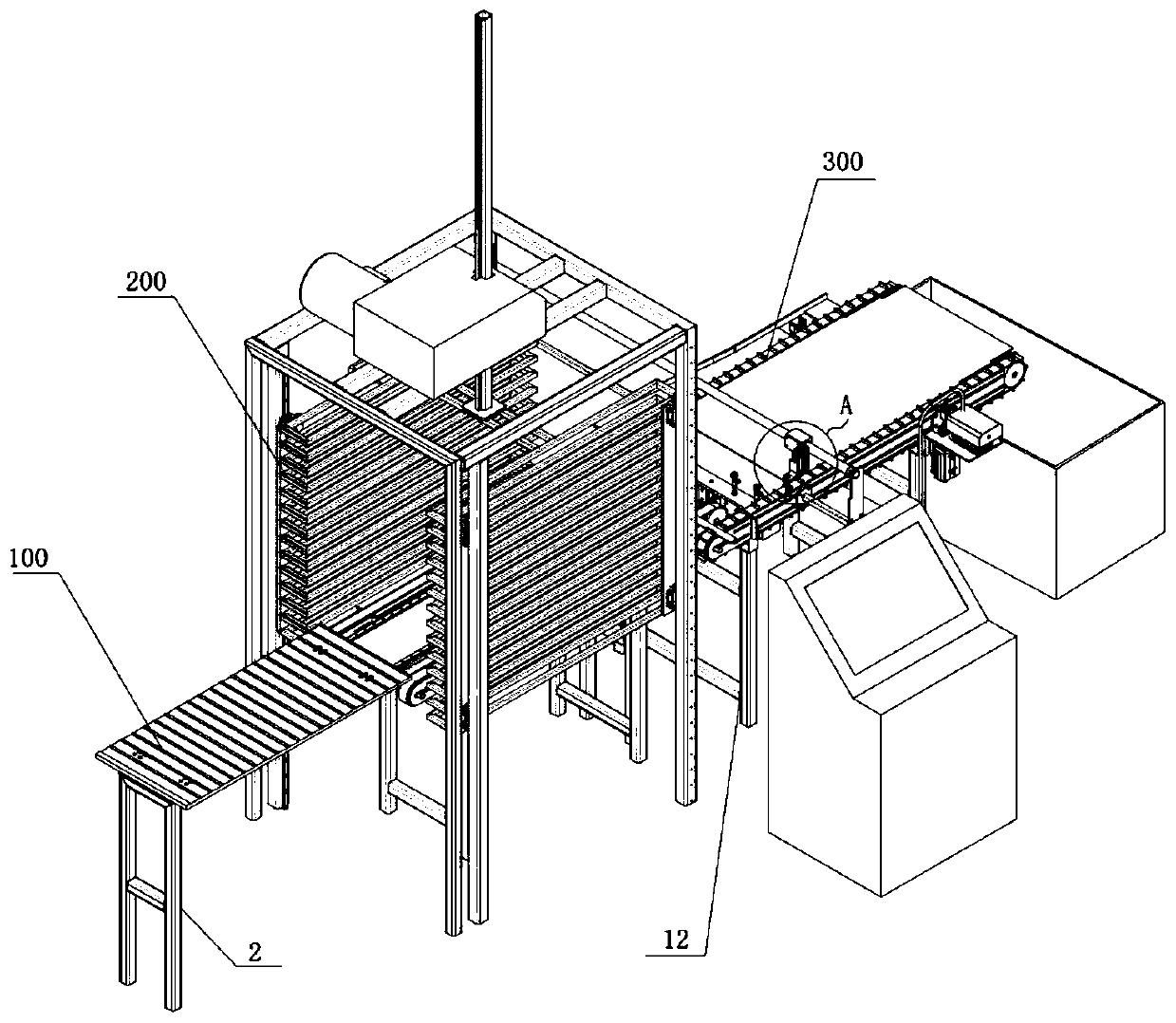 Automatic assembling device for air deflectors