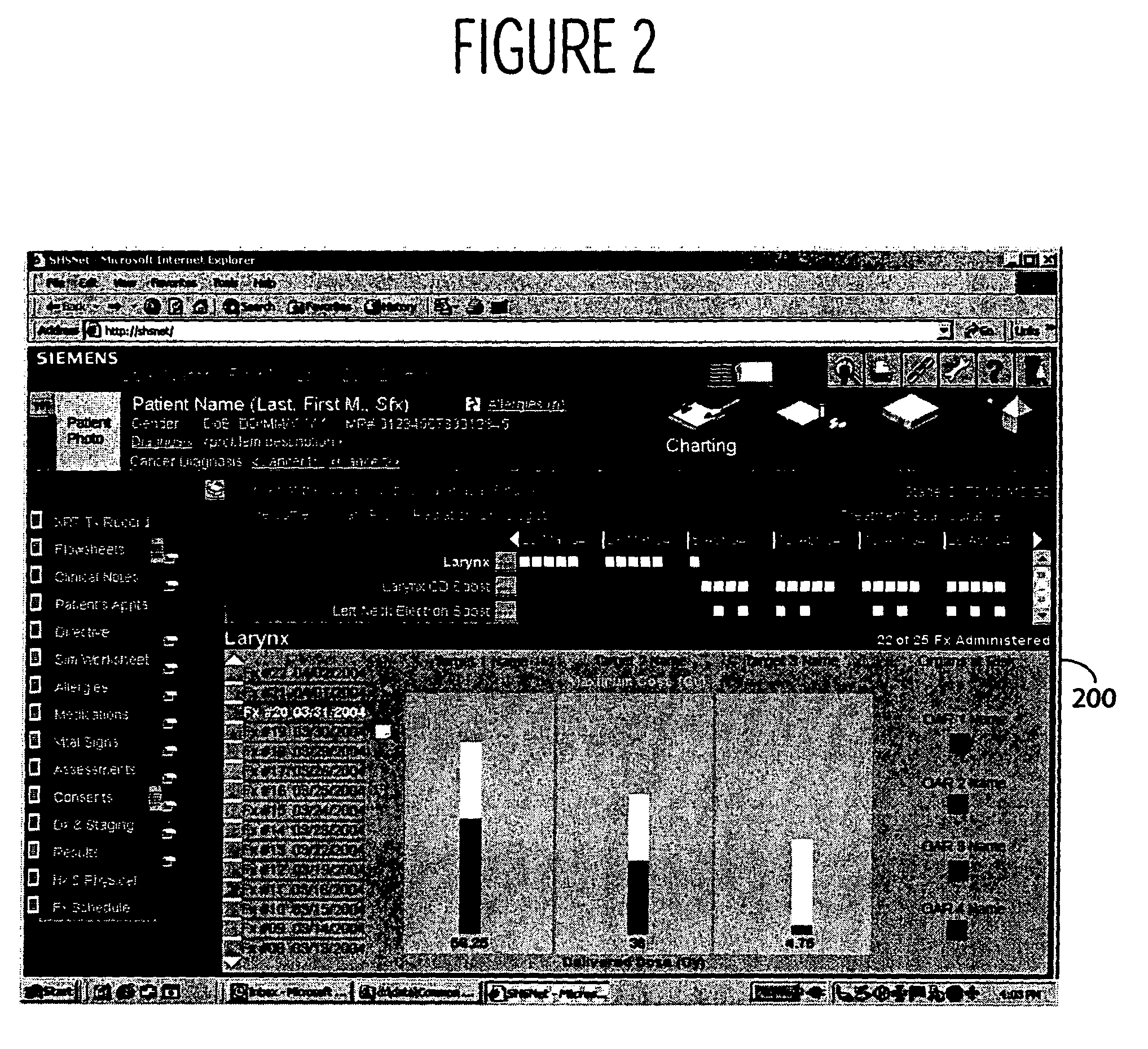System and user interface for presenting treatment information
