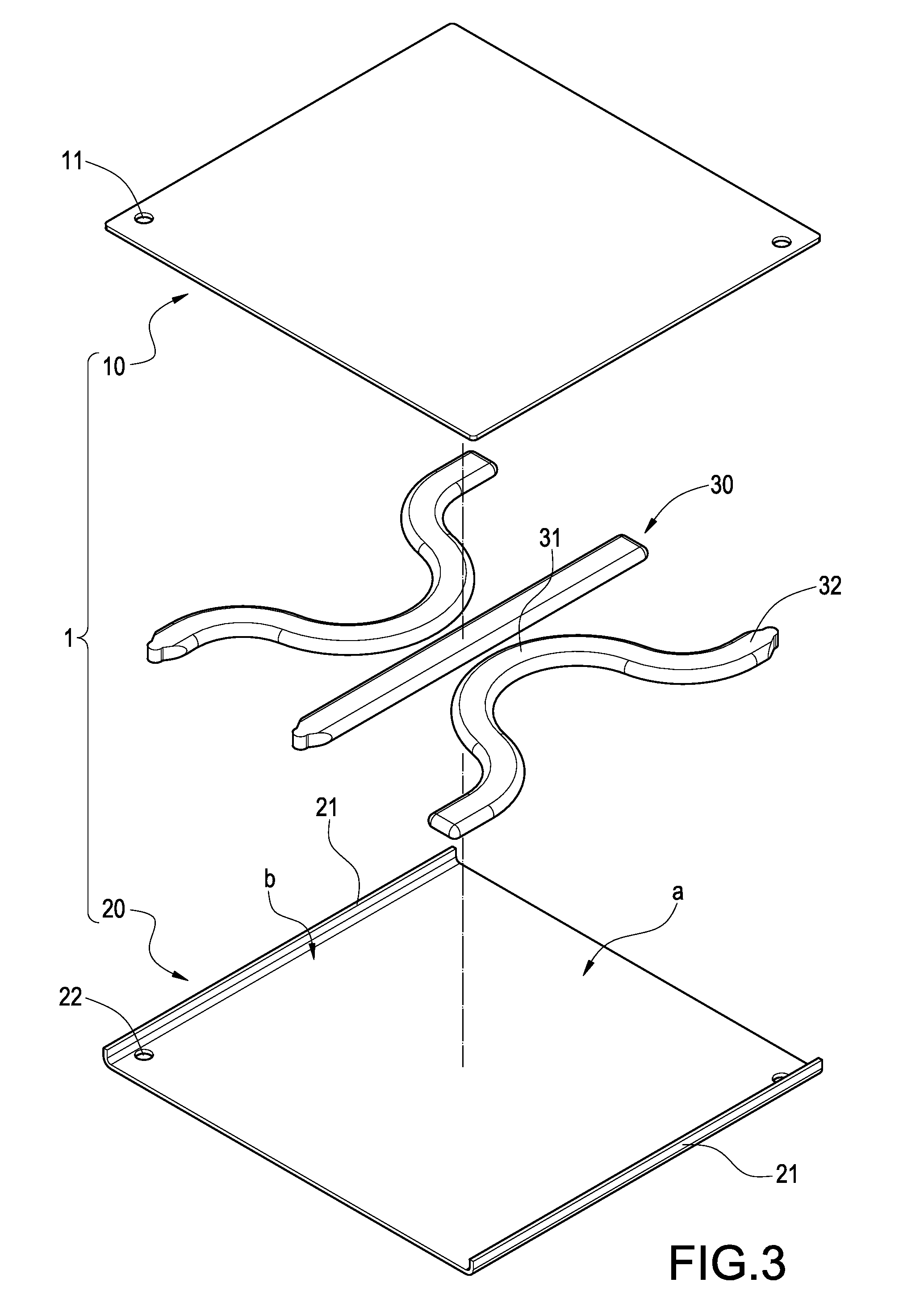 Heat dissipating device and heat conduction structure thereof