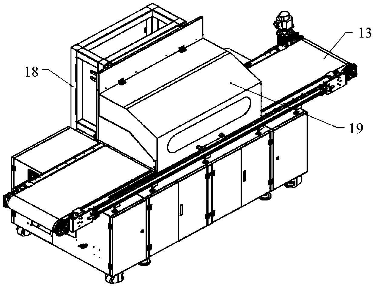 A conveying platform device for an inkjet printing machine