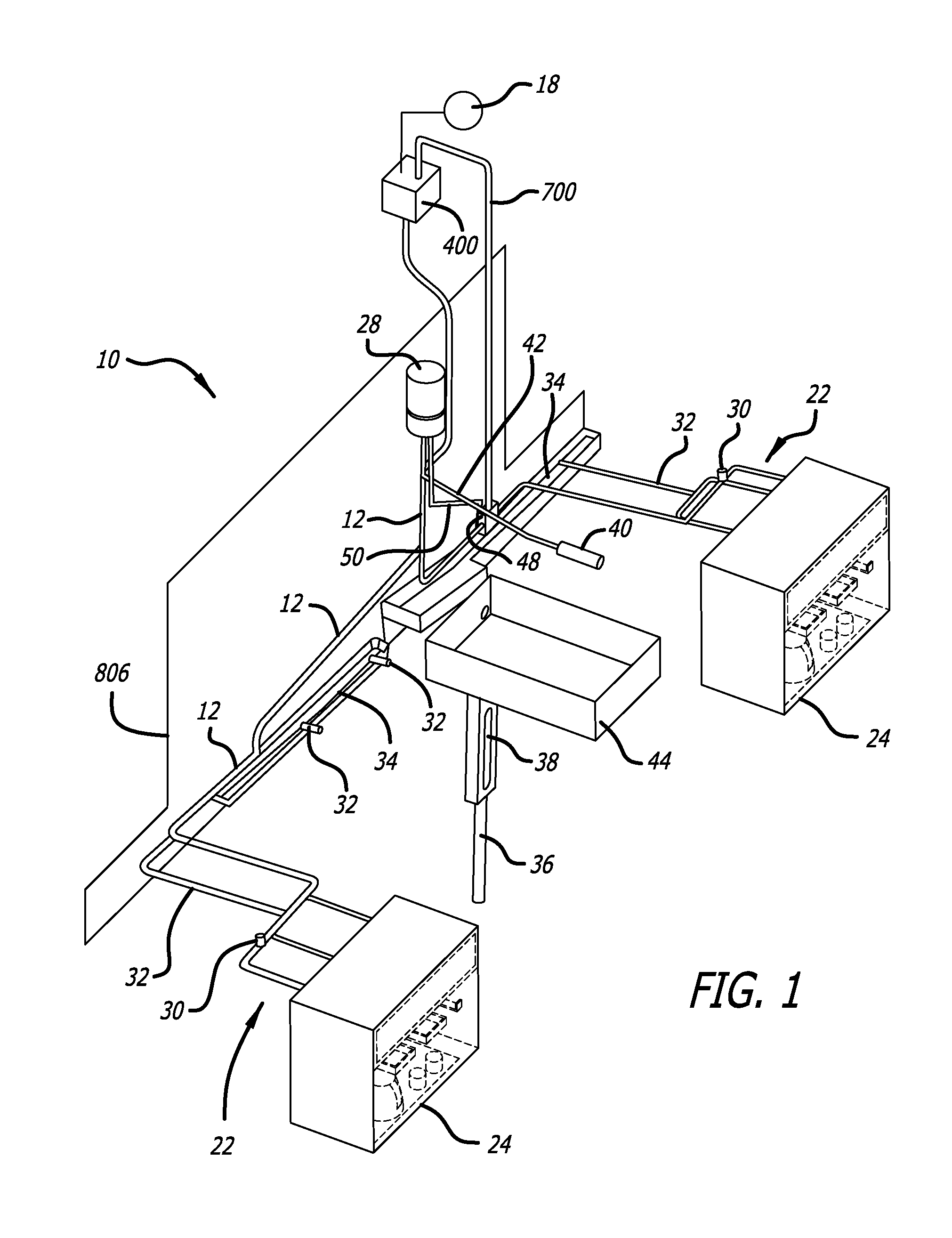 Aircraft galley plumbing system