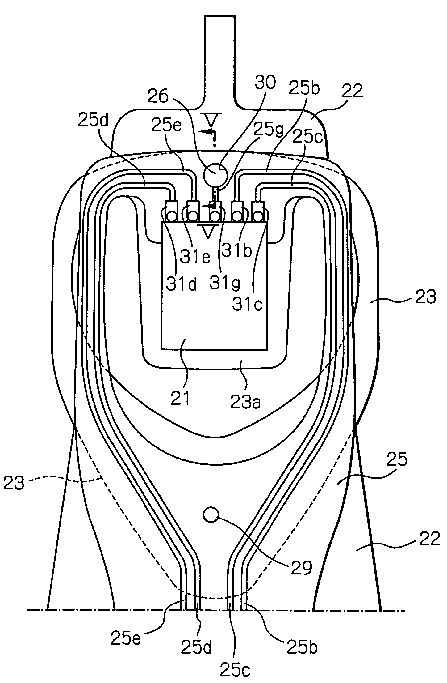 FPC with via holes with filler being welded to suspension and drive apparatus