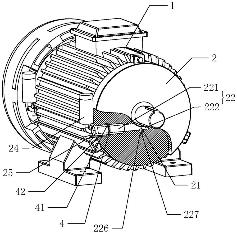 A three-phase asynchronous motor with quantitative lubrication