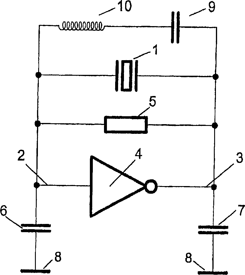 An oscillator circuit for generating a high-frequency electromagnetic oscillation