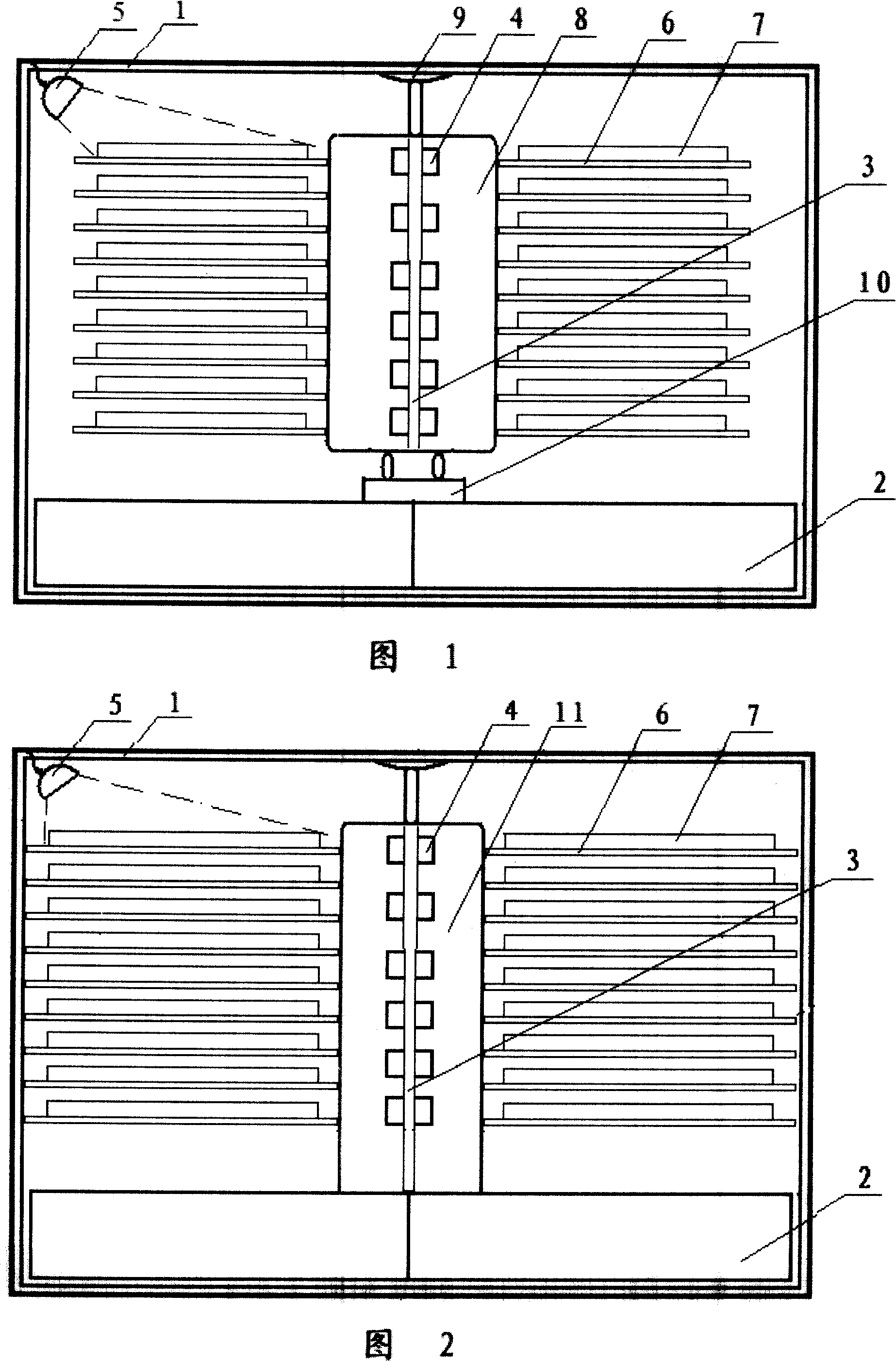 Microwave vacuum freeze-drying apparatus for food and drug production