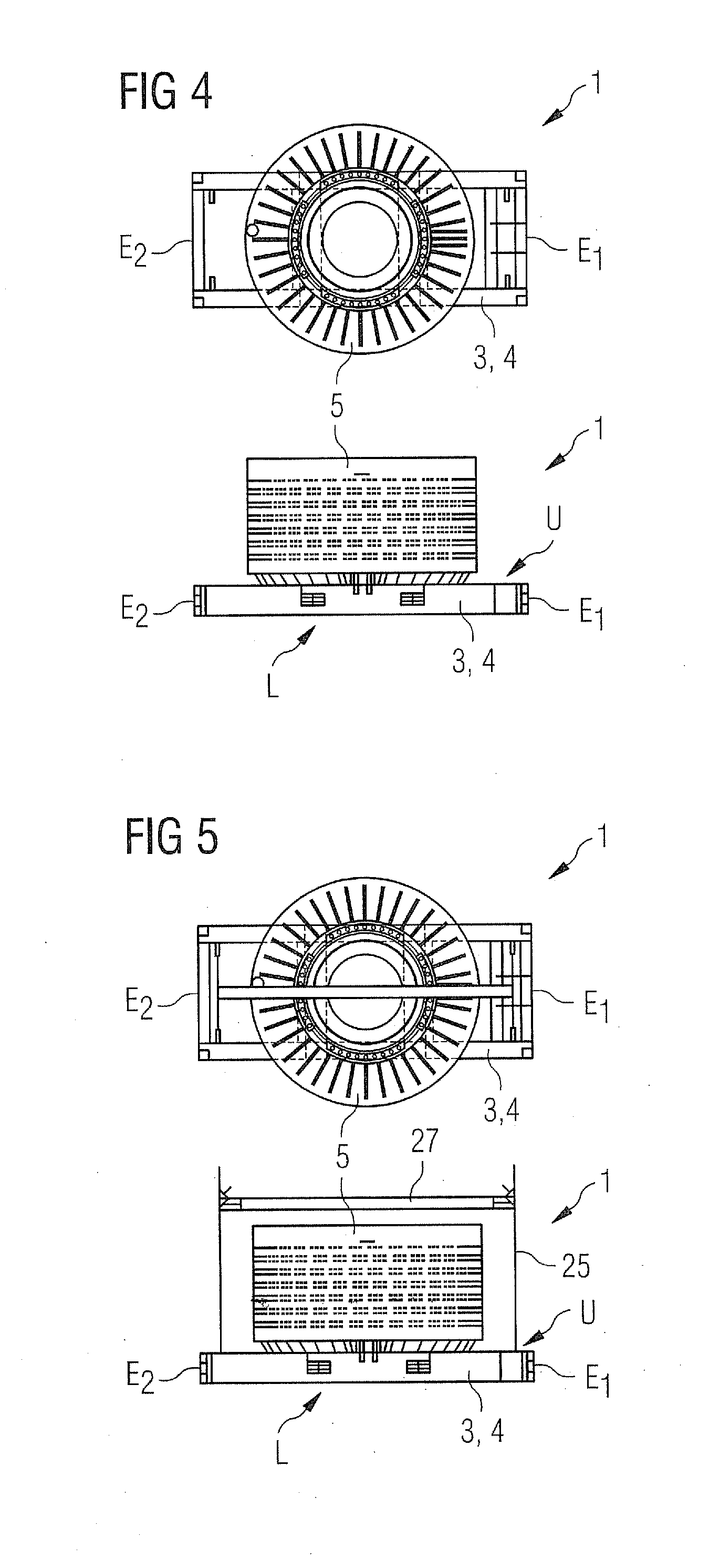 Transport structure and methods for transporting and/or lifting a large scale generator