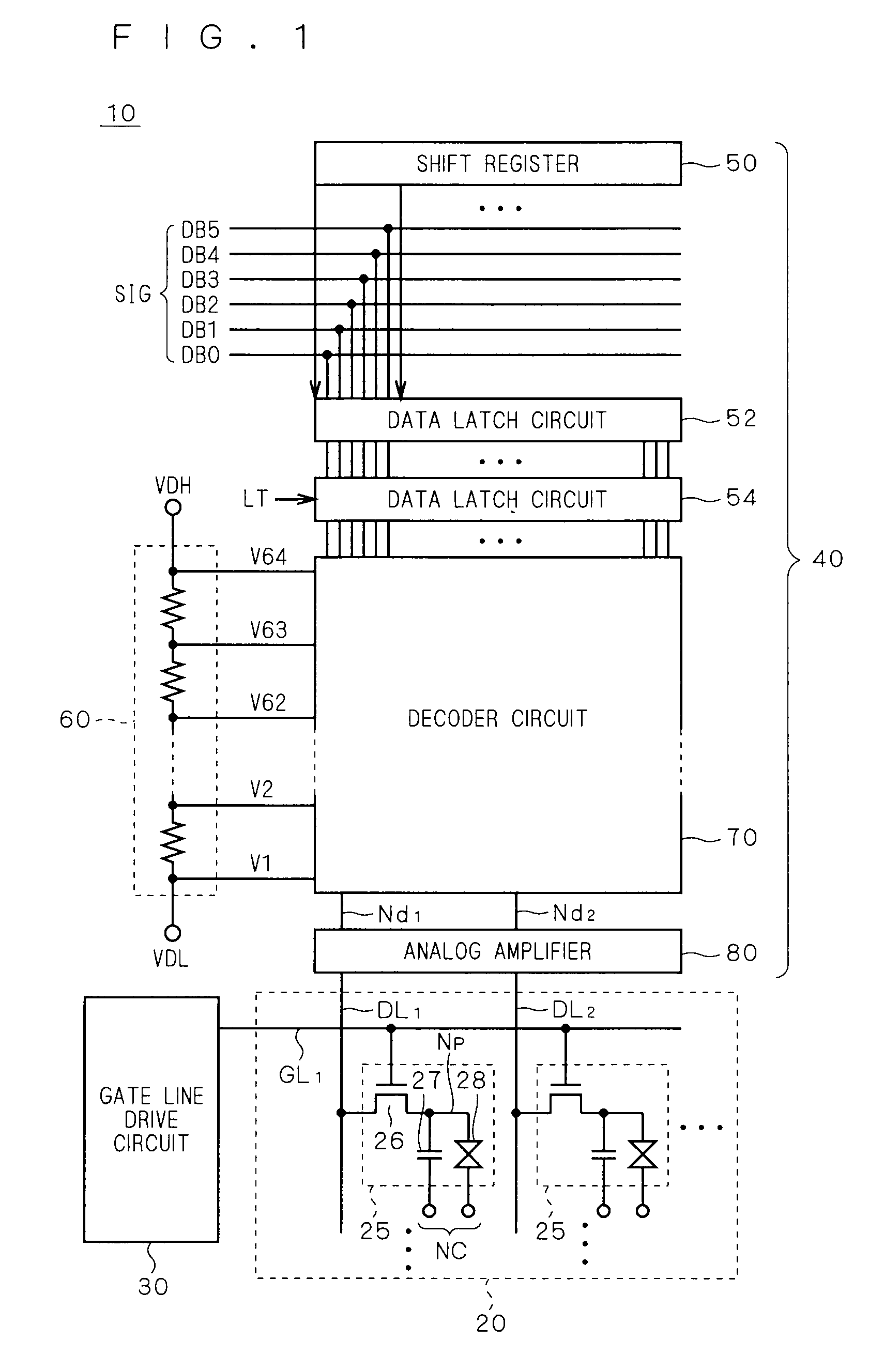 Shift register circuit and image display comprising the same