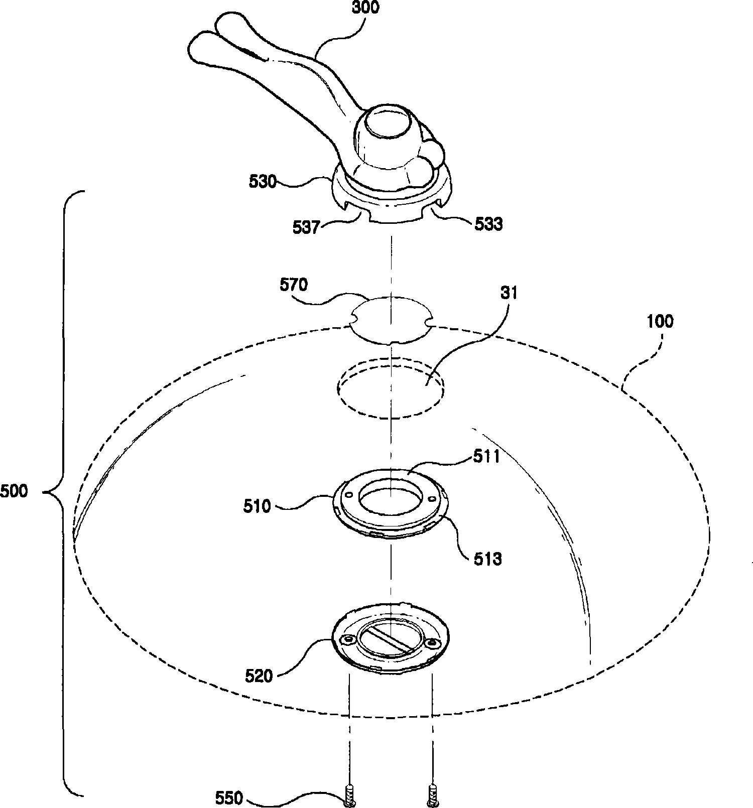 Overflow preventing lid for cooking receptacle