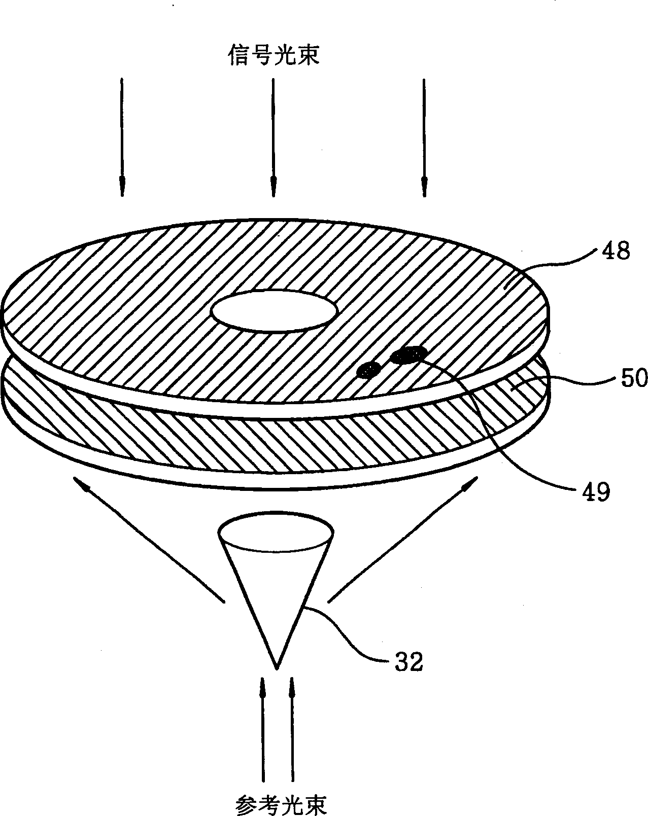 Holographic data recording apparatus and method