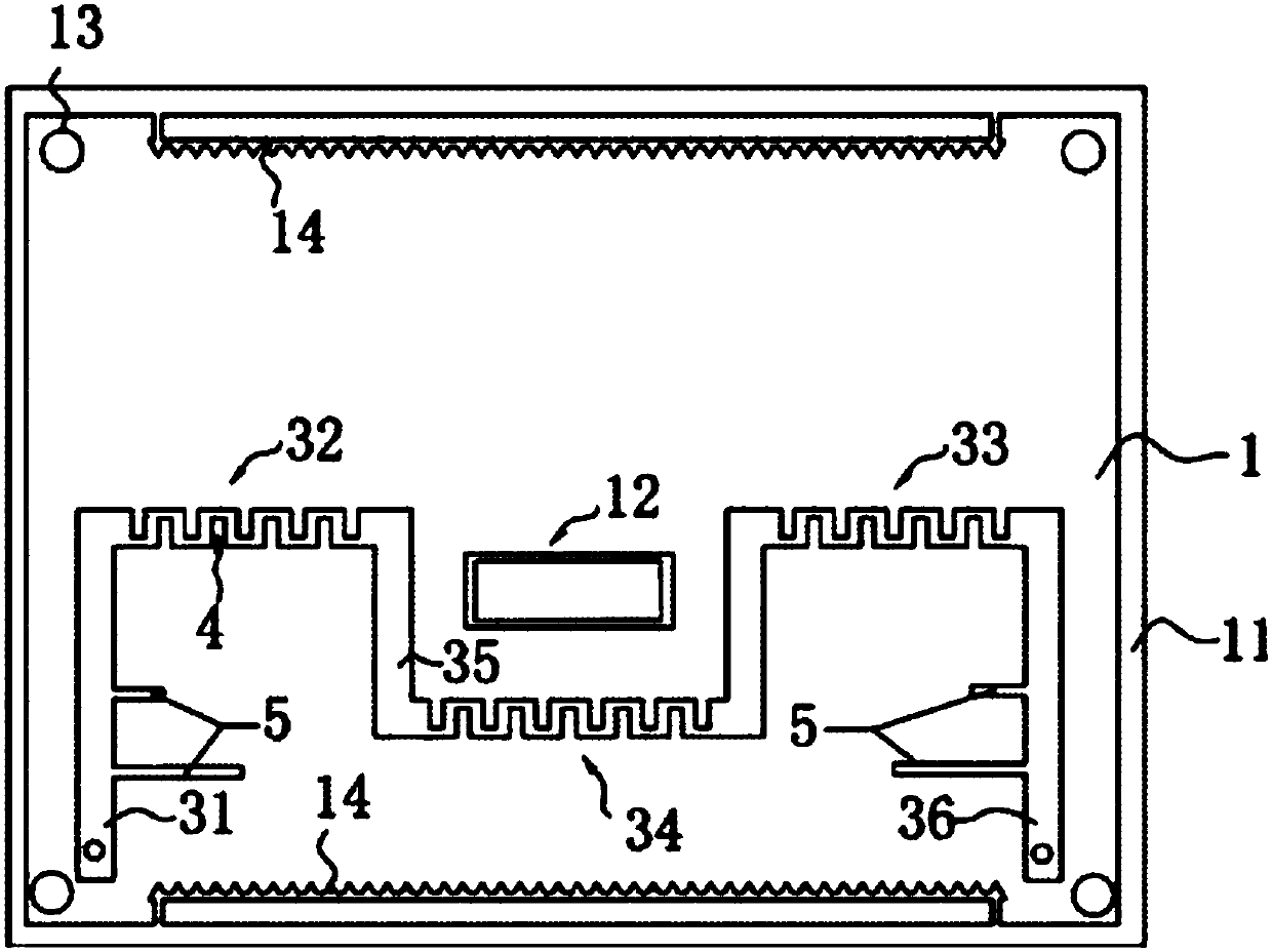 C-band orthogonal bridge with shielding line