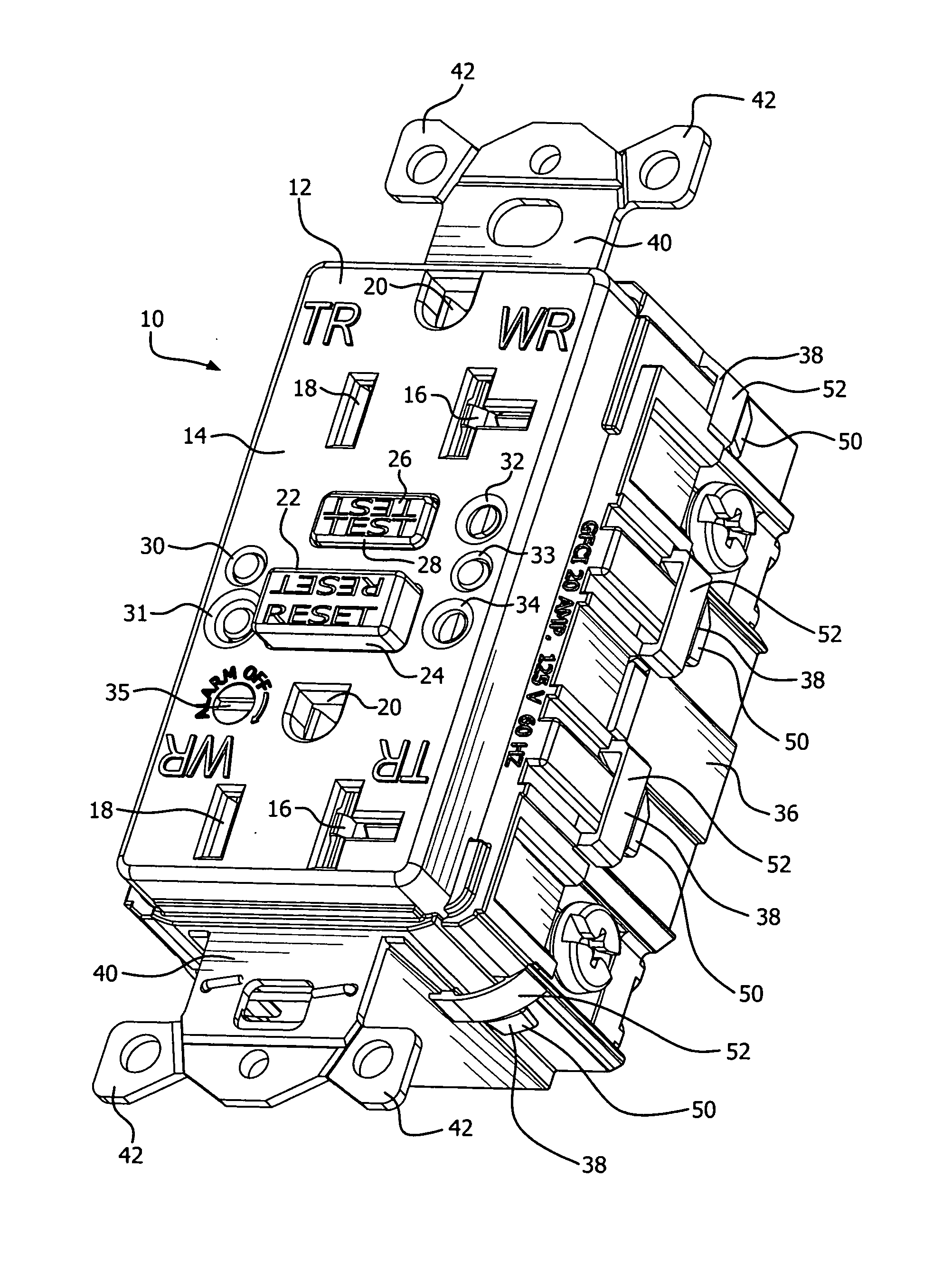 GFCI Test Monitor Circuit