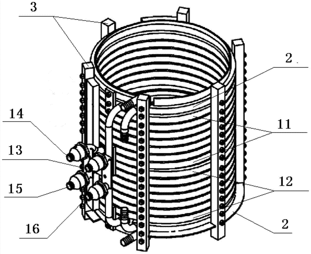 Intermediate frequency induction coil