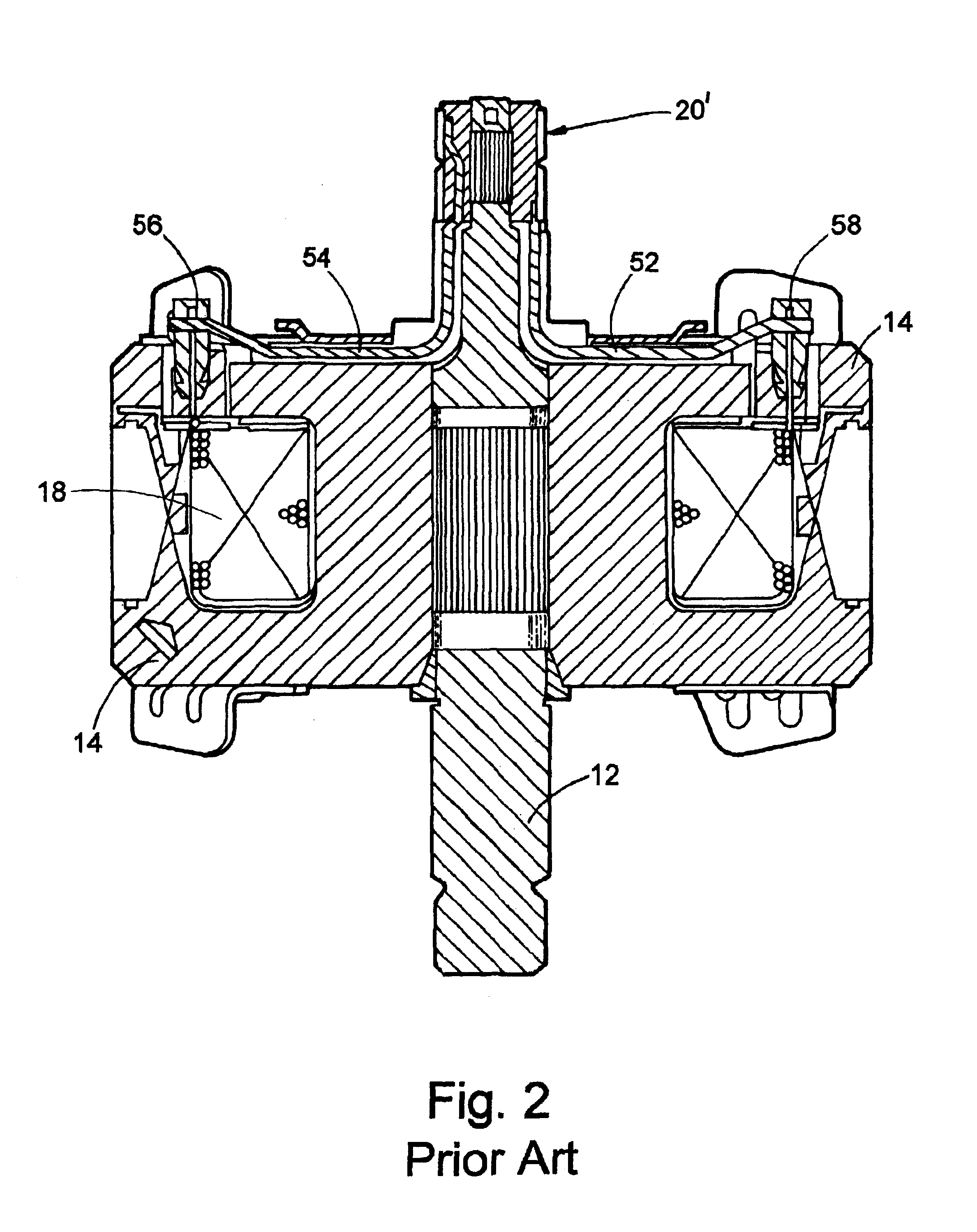 Alternator field coil wire routing design