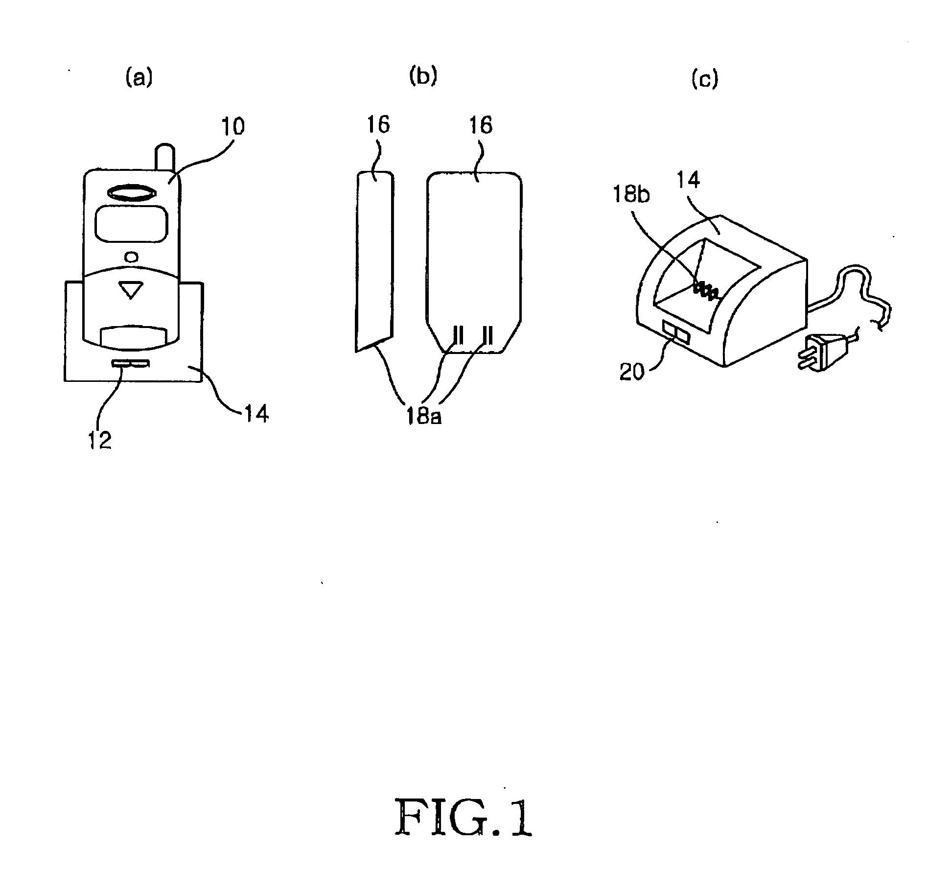 Battery charging device for a mobile apparatus using an ear-microphone jack
