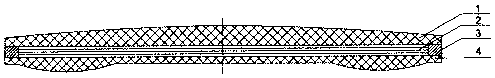 Curved surface compensation conveying belt