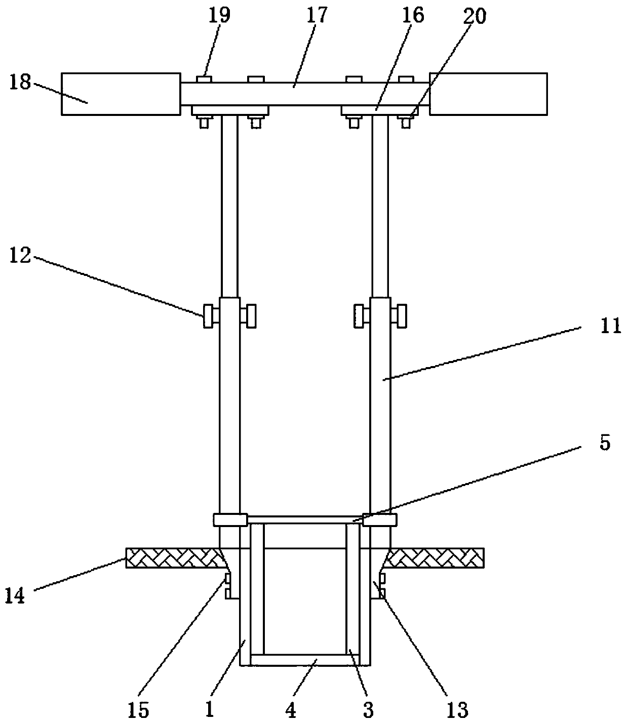 Cotton seedling transplanting instrument