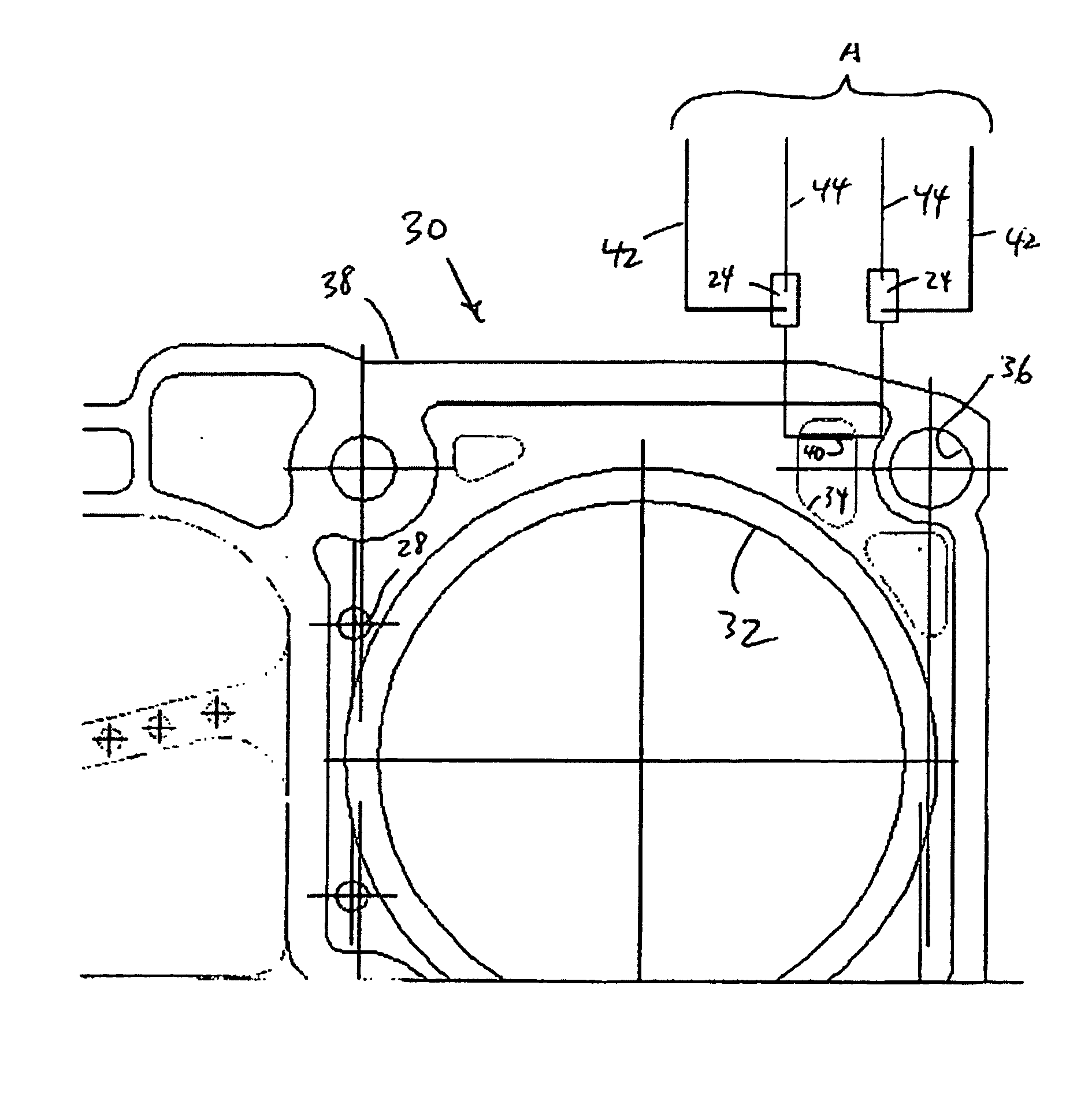 Gasket flow sensing apparatus and method