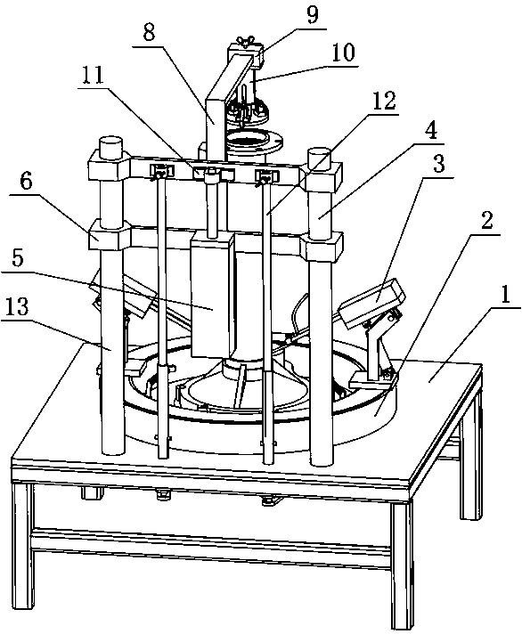 Computer-controlled supporting axle tube and blind housing welding device and using method