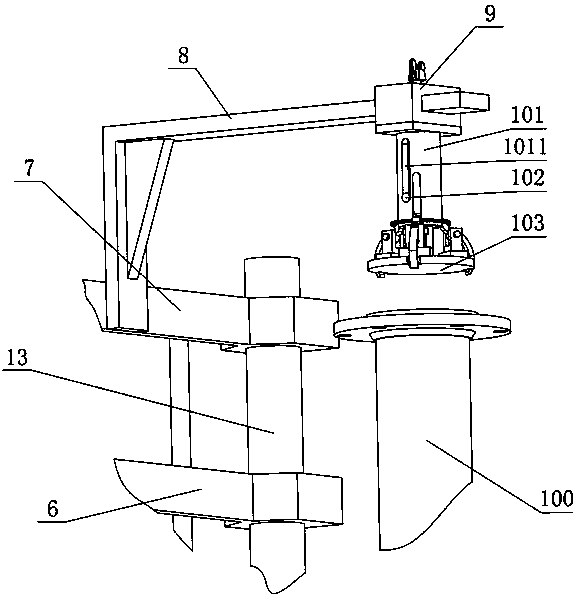 Computer-controlled supporting axle tube and blind housing welding device and using method