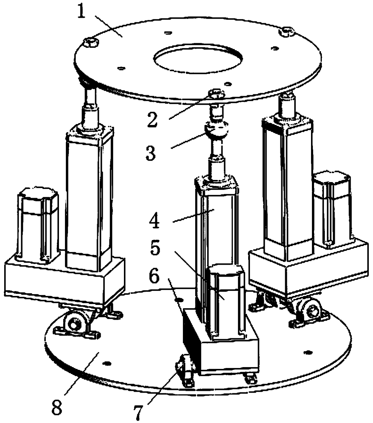 Three-freedom-degree parallel mechanism control method