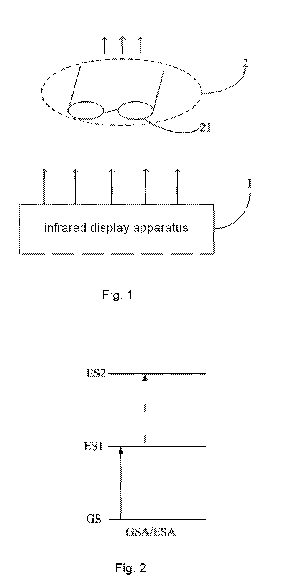 Light valve device, infrared display apparatus, dedicated spectacles and system