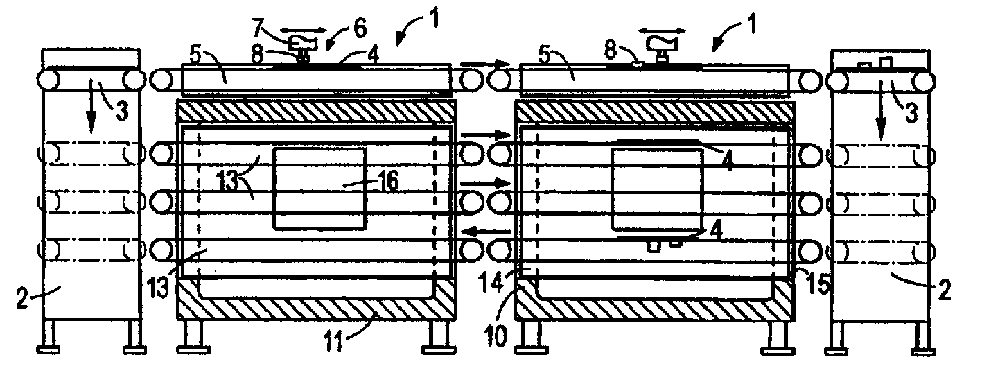 Assembly device for assembling substrates and assembling line with said assembling apparatus