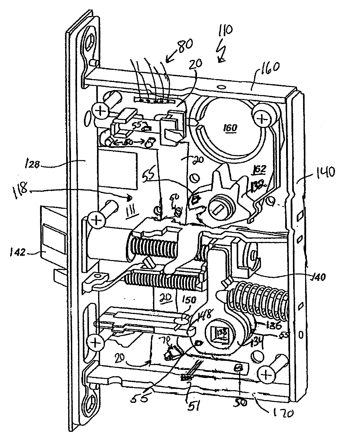 Locking device with embedded circuit board