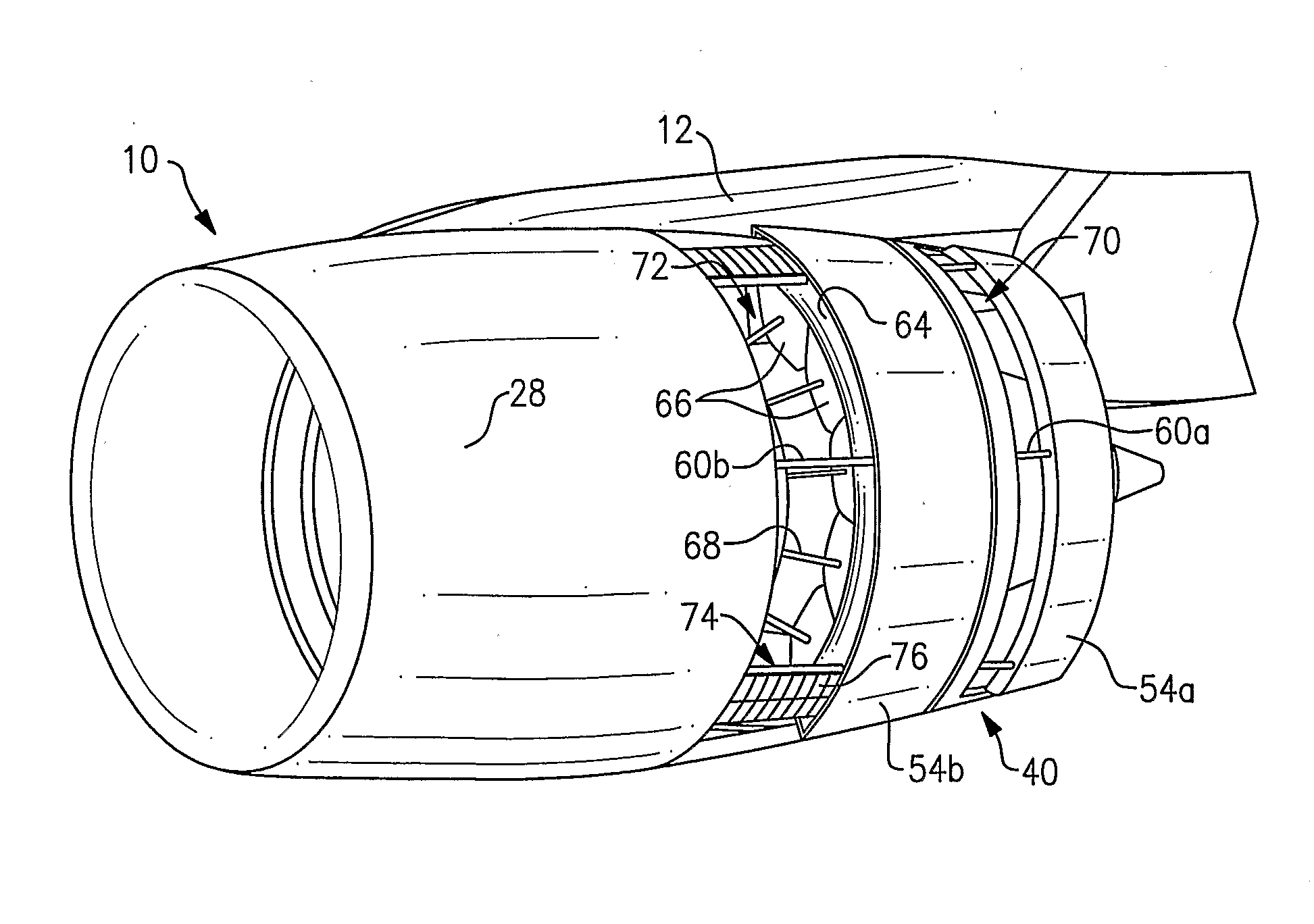 Tri-body variable area fan nozzle and thrust reverser