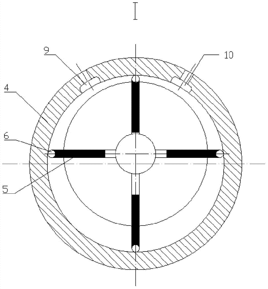 Pneumatic vane motor with rolling pairs